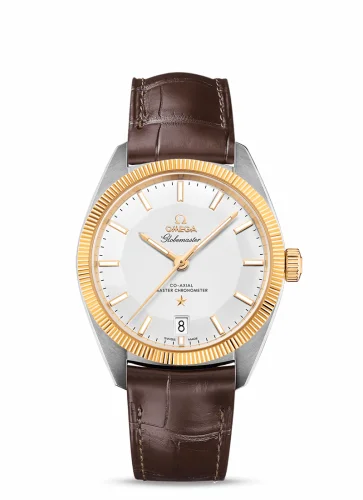 Omega Globemaster Stainless Steel / Yellow Gold / Silver / Alligator 130.23.39.21.02.001 (13023392102001)